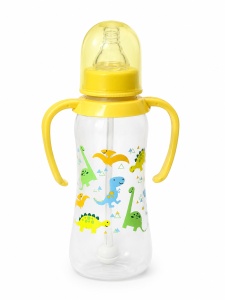Biberon cu Cioc si Manere, 250ml 6 luni+, Galben
