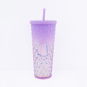 Cana cu Pai pentru Adulti, MOv, Plastic, 710 ml