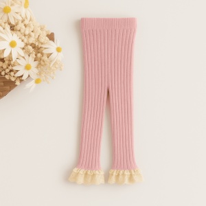 Dres fara Talpa pentru Copii, cu Dantela, Roz, Bumbac Gros