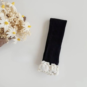 Dres fara Talpa pentru Copii, Negru, cu Dantela, Bumbac Gros - Img 2