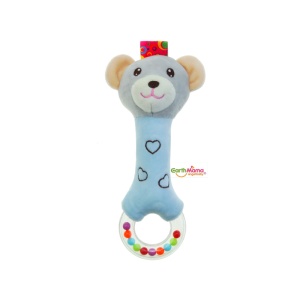Jucarie Zornaitoare pentru Bebelusi, din Plus cu Sunet, Model Catel, Multicolor, 20 cm