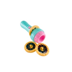 Lanterna Proiector imagini pentru copii, 3 Discuri, 12 cm, Roz/Turquoise - Img 2