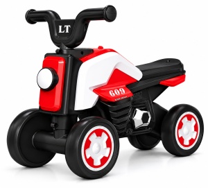Motocicletă Ride-On pentru Copii Roșu, Fără Pedale