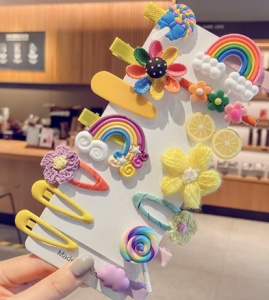 Set 14 Clame Par Multicolore pentru Copii - N5