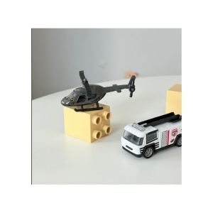 Set 3 Masinute Politie, Model 2, Multicolor, Plastic si Metal, 8 cm, 3 ani+ - Img 2