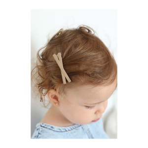 Set 4 Agrafe pentru fetite, Clips, Ursulet, Crem