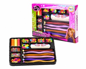 Set Pentru Coafat, Cu Aparat Pentru Impletit Parul, 16 Piese, Multicolor