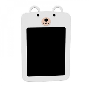 Tableta LCD pentru Scris si Desenat, Model Urs Polar Alb, Colturi Rotunjite, 232*143*6 mm