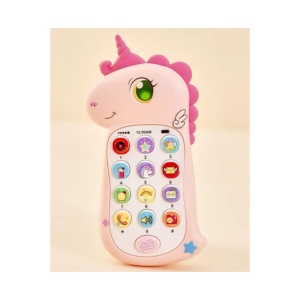 Telefon Interactiv de Jucărie Unicorn/Dinozaur cu Lumini și Sunete, Roz, 2ani+