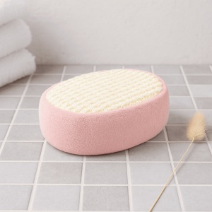 Burete de Baie Sponge Pentru Scrub, Roz, 16 cm
