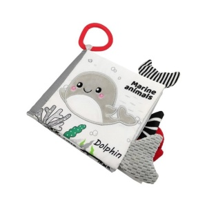 Carte Senzoriala Animale Subacvatice, Textil, Multicolor, 0 luni+