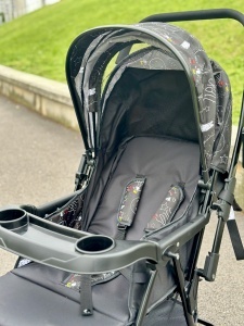 Carucior bebe cu balansoar 3 in 1 Multifunctional, Cadru Aluminiu, roti din cauciuc, Z7 Happy Planet - Img 6