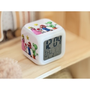 Ceas Cubic pentru Camera Copilului, Multiple Functii, Lumini, Model 15 - Img 2