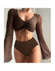 Costum de Baie Doua Piese Elegance Brown