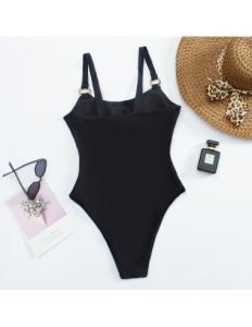 Costum de Baie Intreg, Electric Black - Img 2