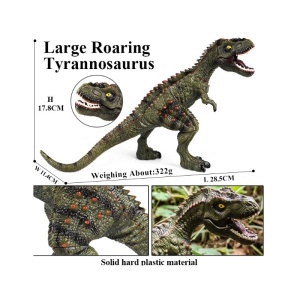 Figurina Dinozaur Jurassic Model 16, Plastic Dur, 28,5 cm, 3 ani+ - Img 2