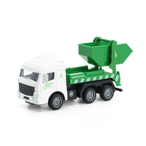 Jucarie Masina Model 2, Verde si Alb, Metal, 14 cm, 3 ani