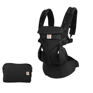 Marsupiu Ergonomic Port-Bebe, 4 Pozitii de Purtare, Bretele Reglabile, 3.2 - 20 kg, Negru