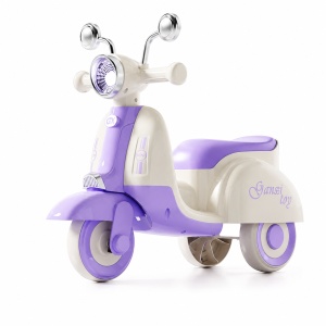 Scooter Mov pentru Copii cu 3 Roți, Far LED, Direcție 135° și Compartiment Depozitare – Ride-On pentru Copii 1-6 Ani