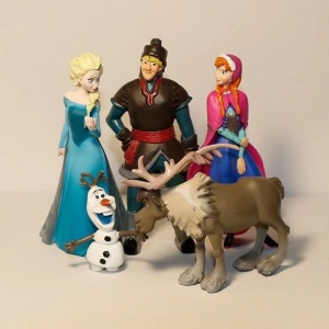 Set 5 Figurine Desene Animate, Statui Plastic, 10 cm