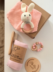 Set Cadou nou - nascut, pentru Dentitie, Baby Roz - Img 3