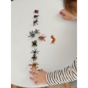Set Figurine Insecte, 12 Piese, Plastic, 5 cm, Multicolor