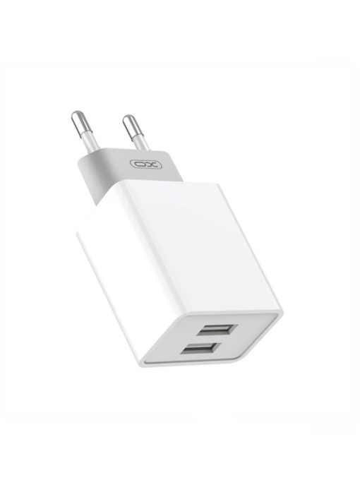 Зарядно устройство 220V XO L65 12W 2xUSB A Micro кабел за бърз пренос на данни