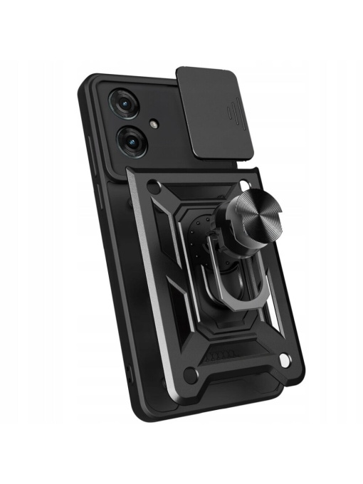 Противоударен черен гръб Camera Cover за Moto G55