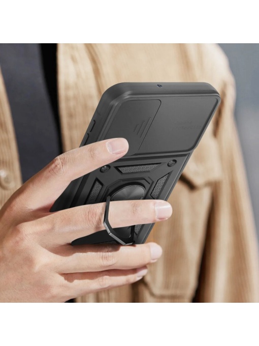 Противоударен черен кейс Camera Cover за Samsung A26 със защита от удари и надрасквания