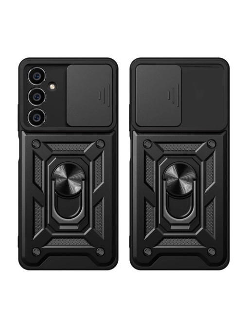 Противоударен черен кейс Camera Cover за Samsung Galaxy A56 със защита от удари и надрасквания