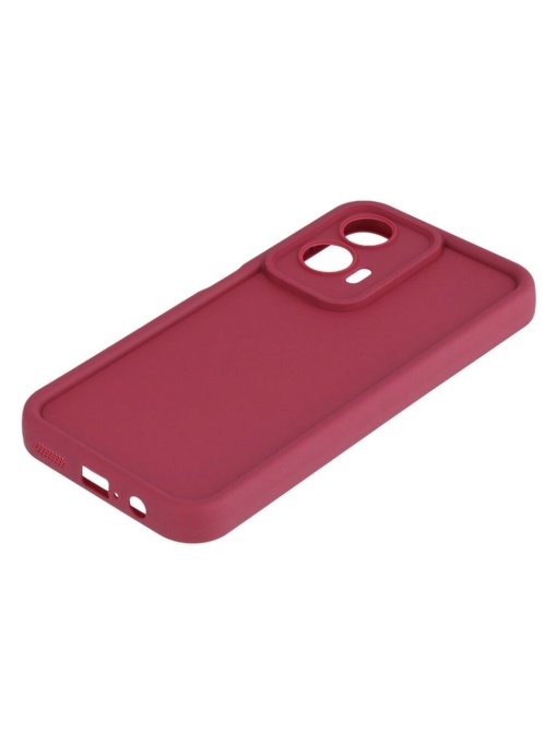 Силиконов калъф Rim Case в ярко розов цвят за Moto G35