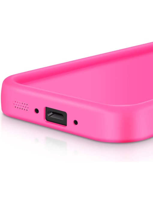 Силиконов гръб Rim Case в ярко розов цвят за Samsung A56