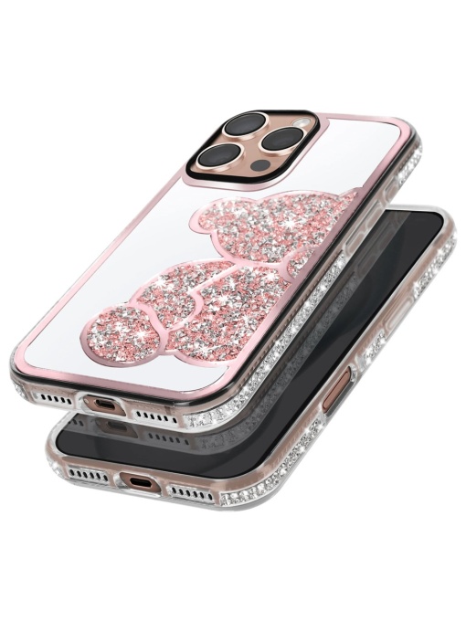 Силиконов калъф Teddy Bear and Mirror за iPhone 17 Pro Max
