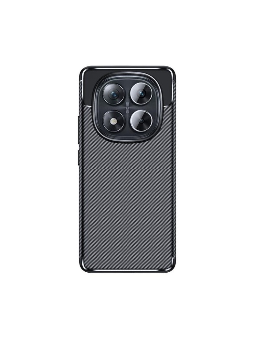 Силикон калъф Carbon за Xiaomi Redmi Note 14 Pro 5G със защита от удари и надрасквания