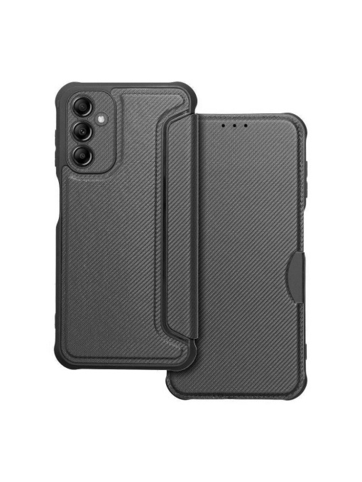 Черен елегантен калъф тип тефтер Razor за Samsung Galaxy A35 с място за карти и банкноти
