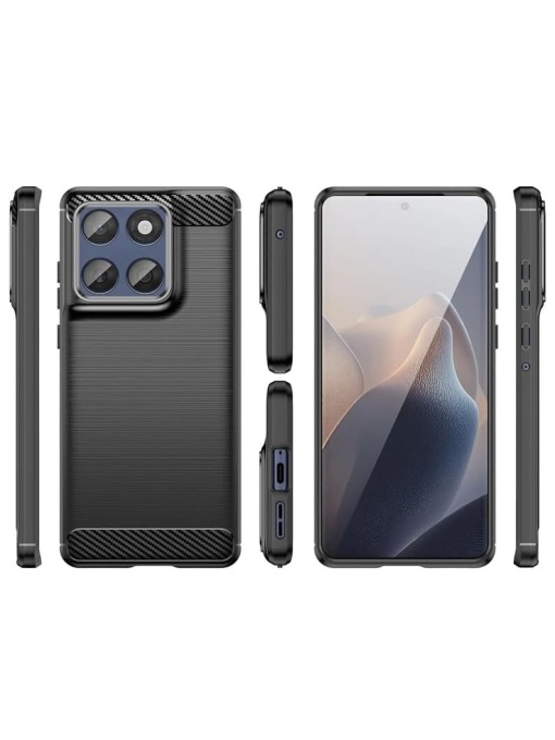 Черен калъф Toptel Carbon за Moto Edge 60 Moto Edge 60 Fusion