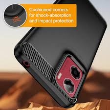 Черен калъф Toptel Carbon за Motorola MOTO G05 - Img 3