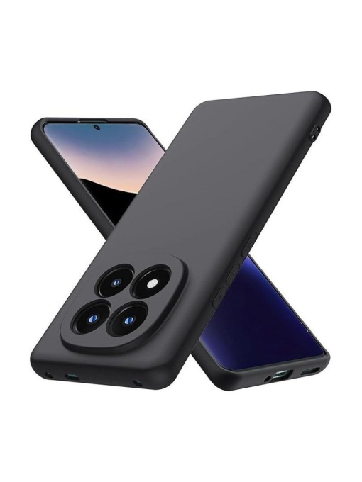 Черен силиконов гръб POLY за Xiaomi Redmi Note 14 Pro 4G
