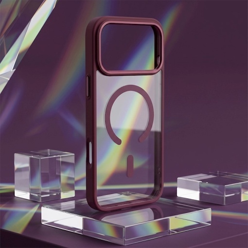 Color Clear Mag case for iPhone 18 Pro Max, череша - Img 6