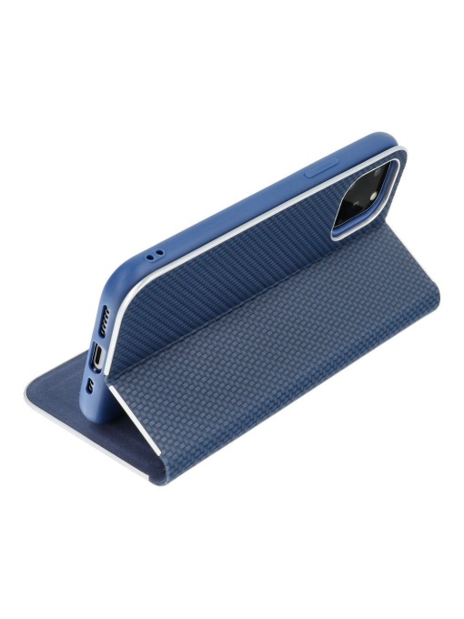 Kалъф тефтер син CARBON WITH FRAME за Samsung A33 за защита на дисплея и гърба