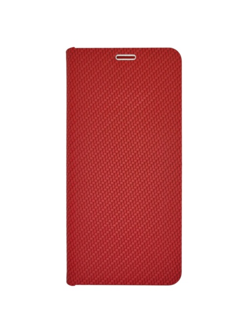Kалъф тефтер червен CARBON WITH FRAME за Samsung Galaxy A36