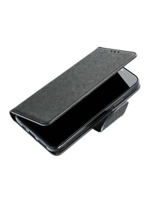 Kалъф тефтер черен FANCY за Motorola G62 с място за карти и банкноти
