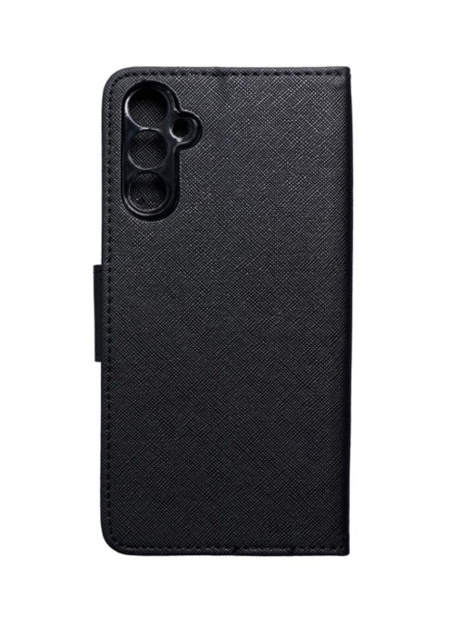 Kалъф тефтер черен FANCY за Samsung A15 с място за карти и банкноти