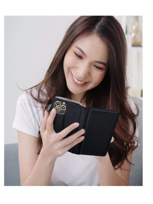 Kалъф тефтер черен KARE за OPPO A79 5G с място за карти и банкноти