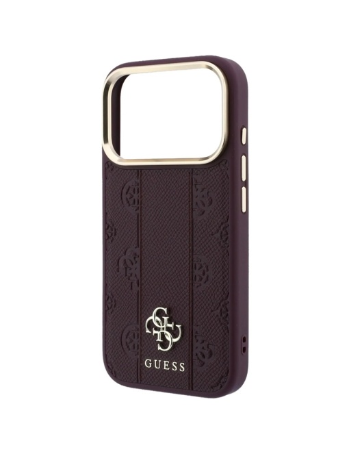 Original Guess Case за 17 Pro Max съвместим с MagSafe, burgundy - Img 6