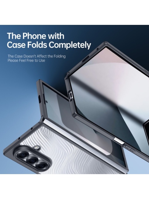 Калъф Dux Ducis Черен за Samsung Galaxy Z Fold 7 със защита от удари и надрасквания