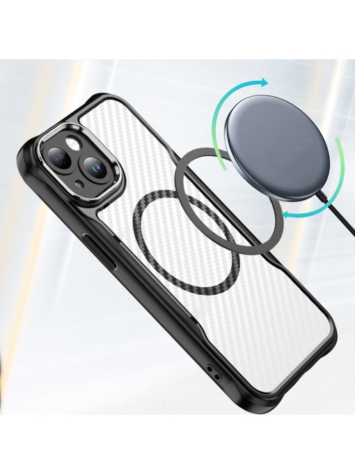 Карбонов Гръб Defender Carbon с MagSafe за iPhone 15