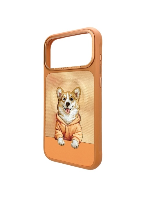 Оранжев Гръб с корги "Nimmy Case" за iPhone 17 Pro Max - Img 2