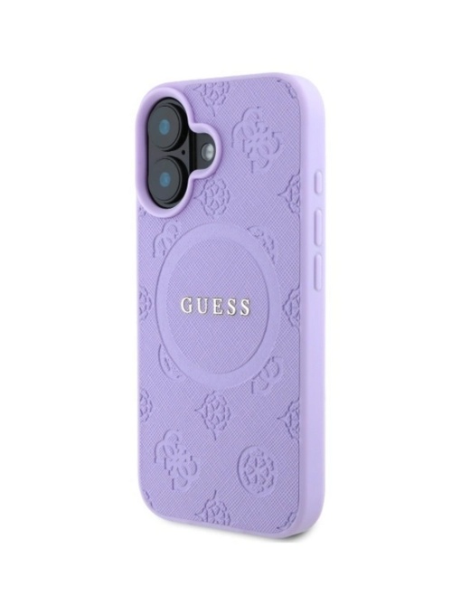 Оригинален лилав калъф MagSafe Guess за IPHONE 16 Plus със защита от удари и надрасквания