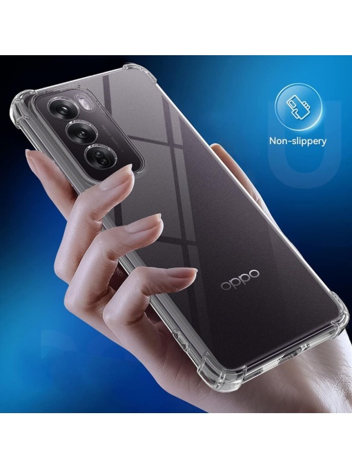 Прозрачен гръб Antishock за OPPO Reno 12 Pro